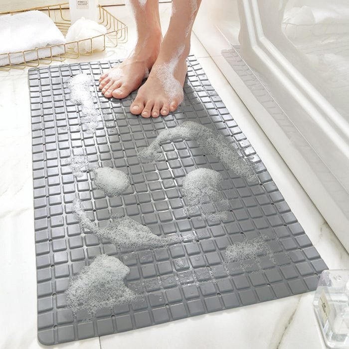 Nonslip Bath Mat Soft TPE Bathtub Mat with Suction Cups and Drain Holes for Kids and Adults - Machine Washable Bathroom Bath Tub or Shower Mat - Image 4