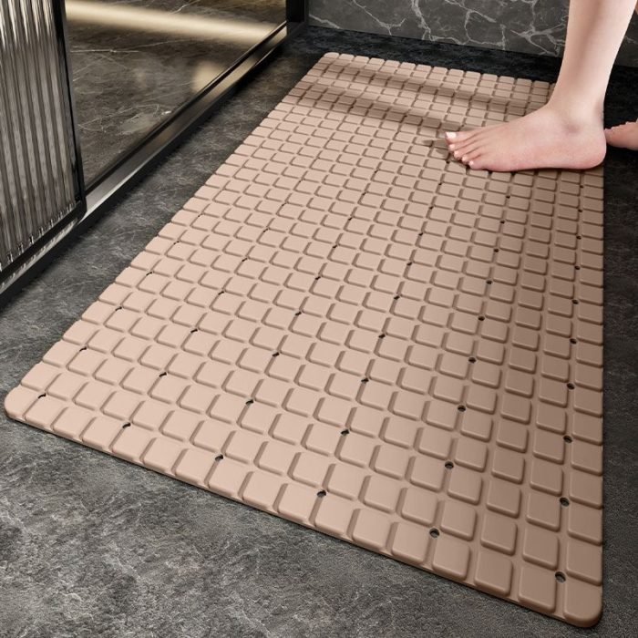 Nonslip Bath Mat Soft TPE Bathtub Mat with Suction Cups and Drain Holes for Kids and Adults - Machine Washable Bathroom Bath Tub or Shower Mat - Image 6