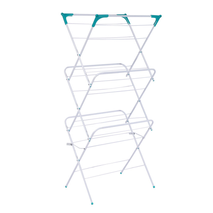 Three Tier Drier Clothes Rack 3 Tier Clothes Drying Rack, Foldable Laundry Clothes Drying Rack Stand ...
